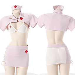 Conjunto Enfermera Rosado