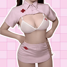 Conjunto Enfermera Rosa
