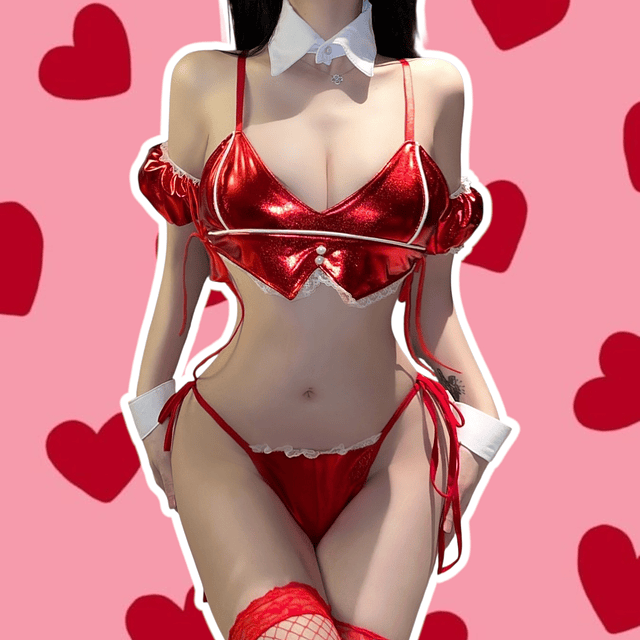 Conjunto Bunny Sparkly Rojo