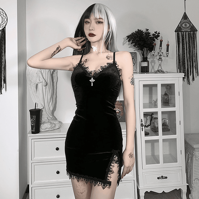 Vestido Goth Velvet
