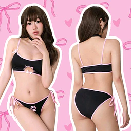 Conjunto Lencería Neko Kawaii