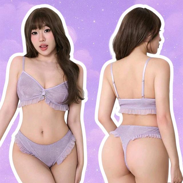 Conjunto Lencería Athena Lila