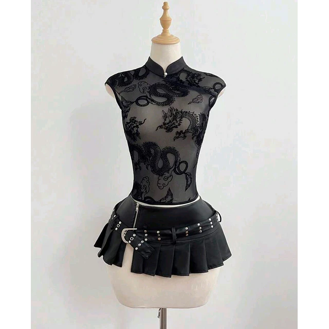 Blusa Qipao Dragon