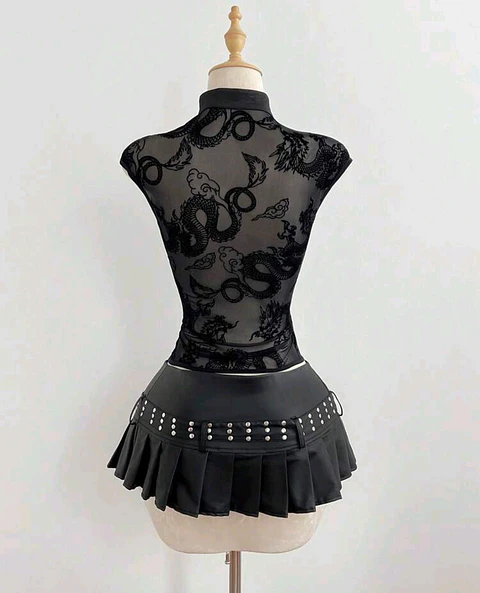 Blusa Qipao Dragon