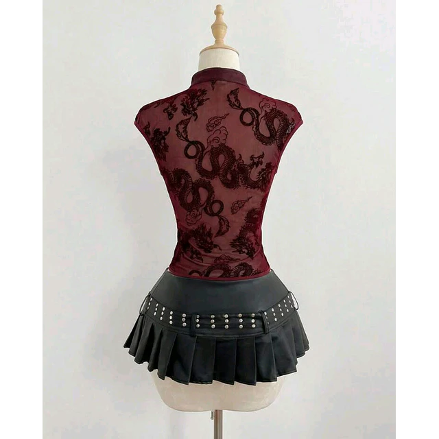 Blusa Qipao Dragon