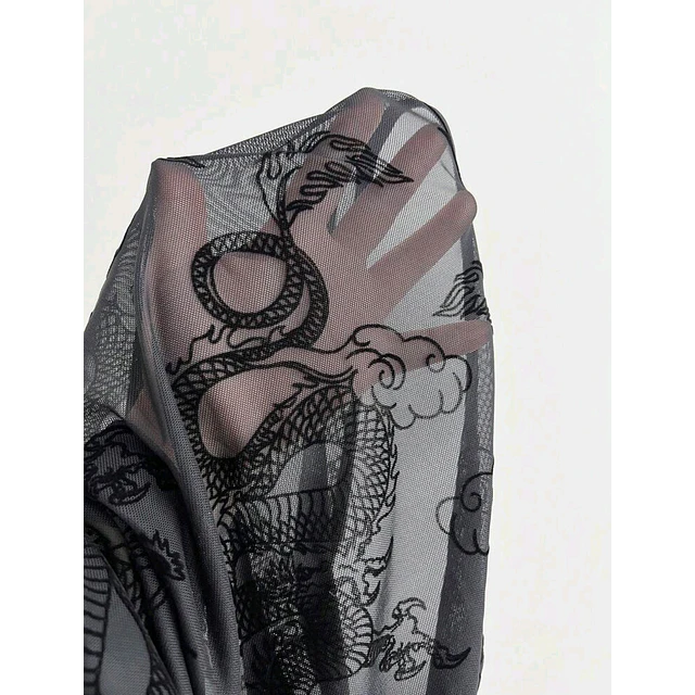 Blusa Qipao Dragon