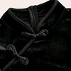 Vestido Qipao Velvet Negro