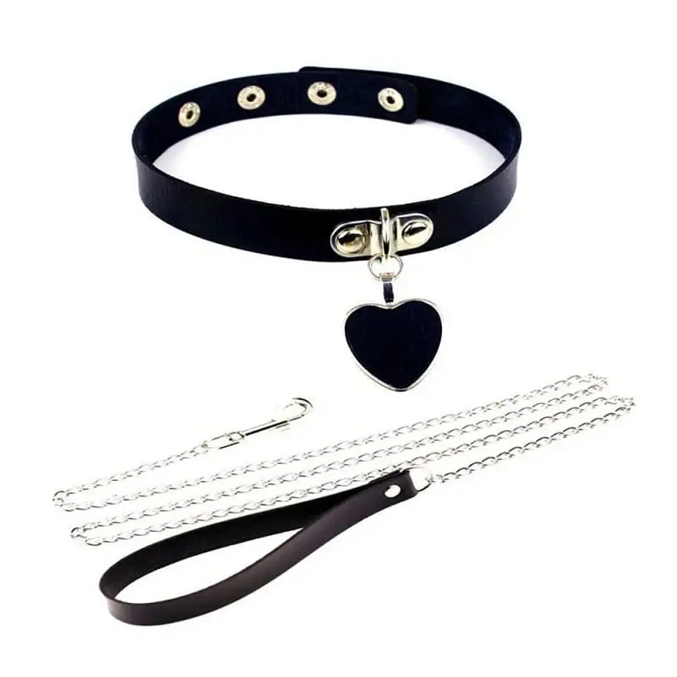 Choker con Cadenas Negro 5