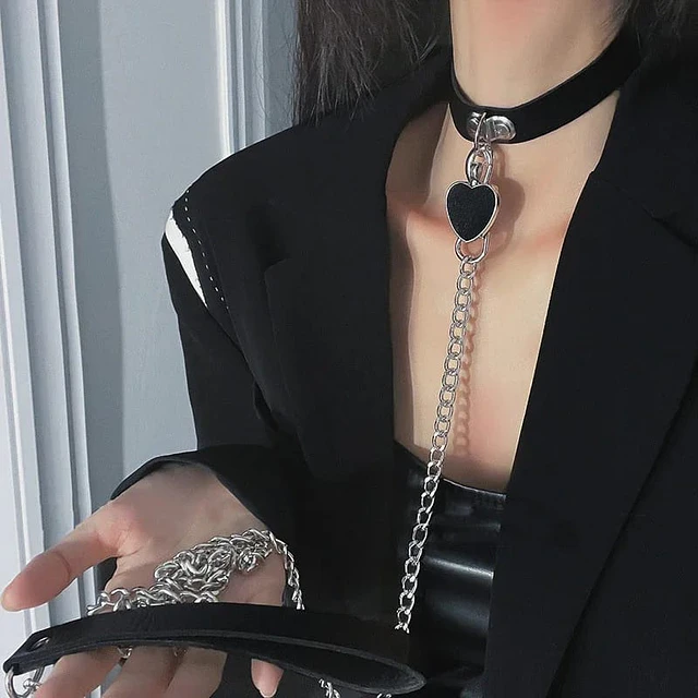 Choker con Cadenas Negro