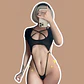 Bodysuit Arnés Negro - Miniatura 1