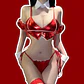 Conjunto Bunny Sparkly Rojo - Miniatura 1