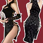 Qipao Velvet Negro - Miniatura 1