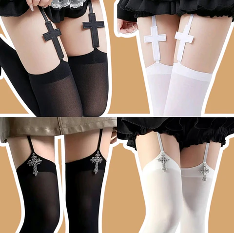 Pantimedias con Cruz