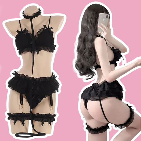 Lencería Doll Negro