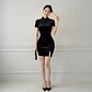 Vestido Qipao Velvet Negro - Miniatura 2