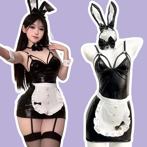 Maid Bunny Sparkly Negro