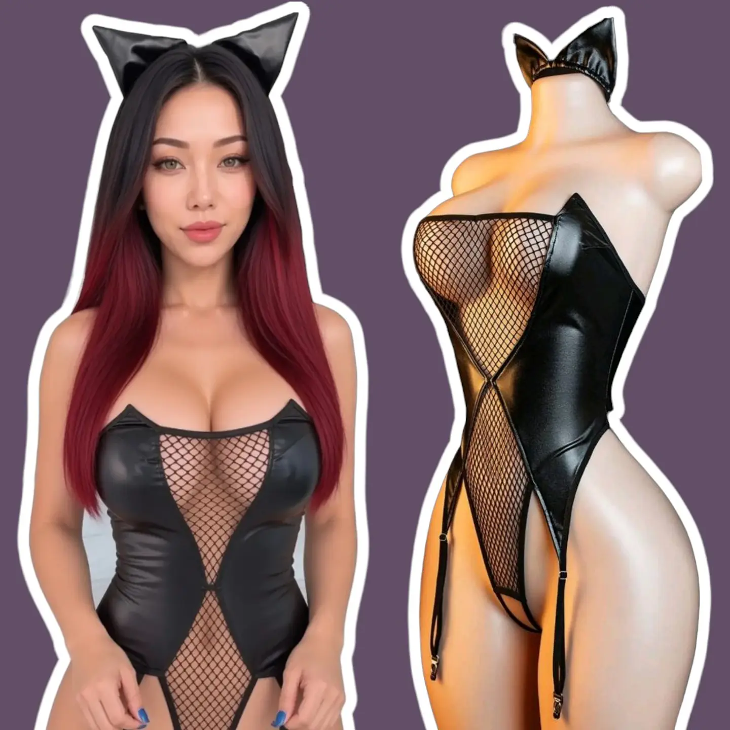 Bodysuit Yumeko Black Cat 1