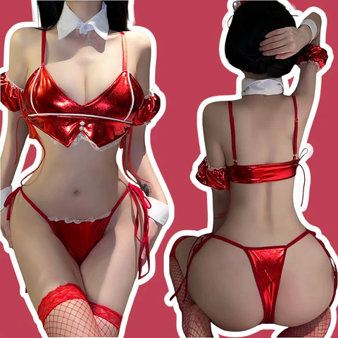 Conjunto Bunny Sparkly Rojo