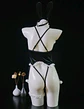 Bunny Suit Velvet Negro - Miniatura 4