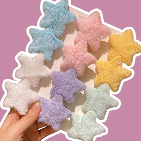 Pinches Estrella Felpa Colores