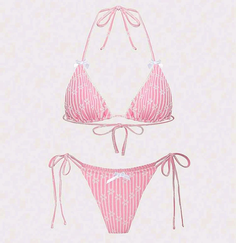 Bikini Kawaii Rosa Floral