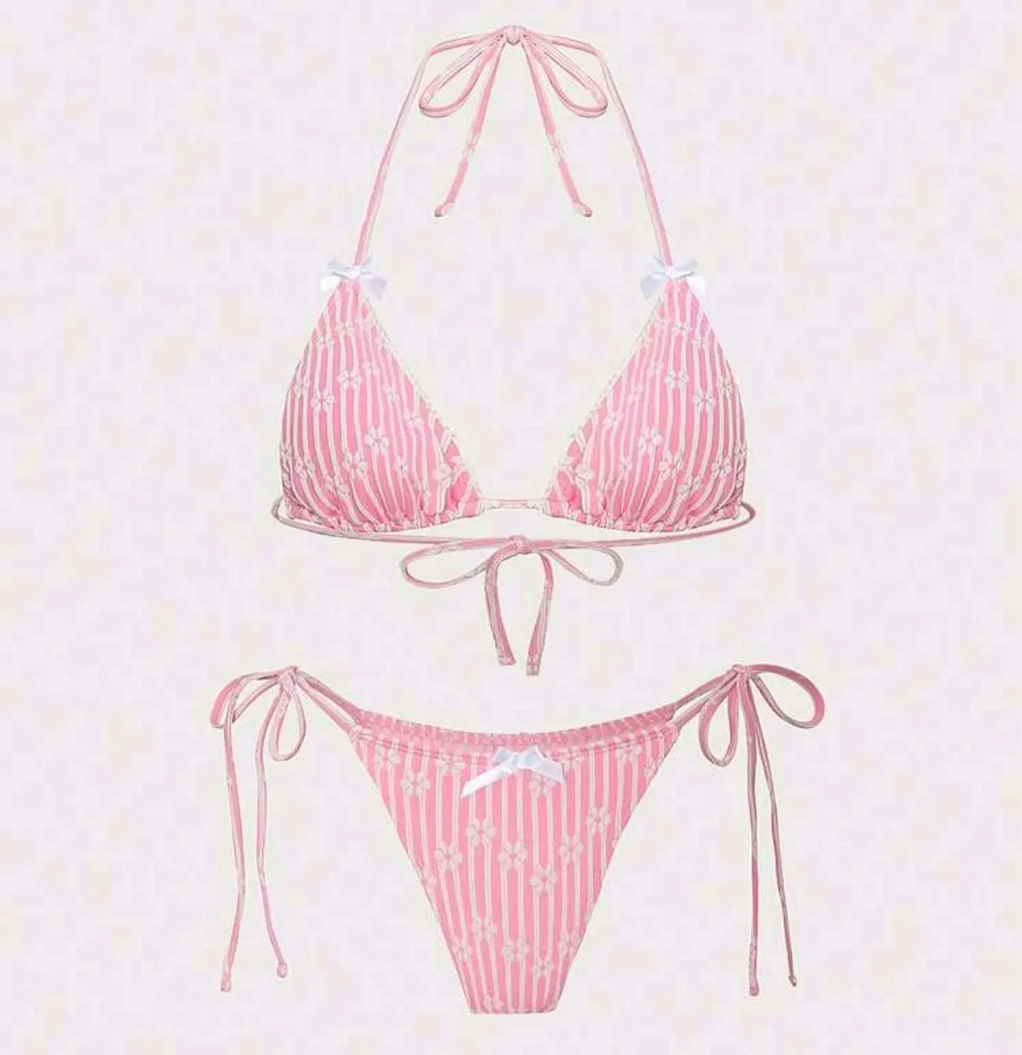 Bikini Kawaii Rosa Floral 2