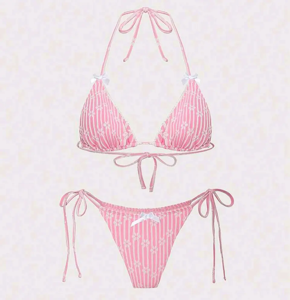Bikini Kawaii Rosa Floral 2