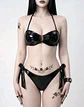 Bikini Goth Sparkly Negro - Miniatura 3