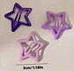 Pinches Estrella Morado, Lila y Blanco - Miniatura 3
