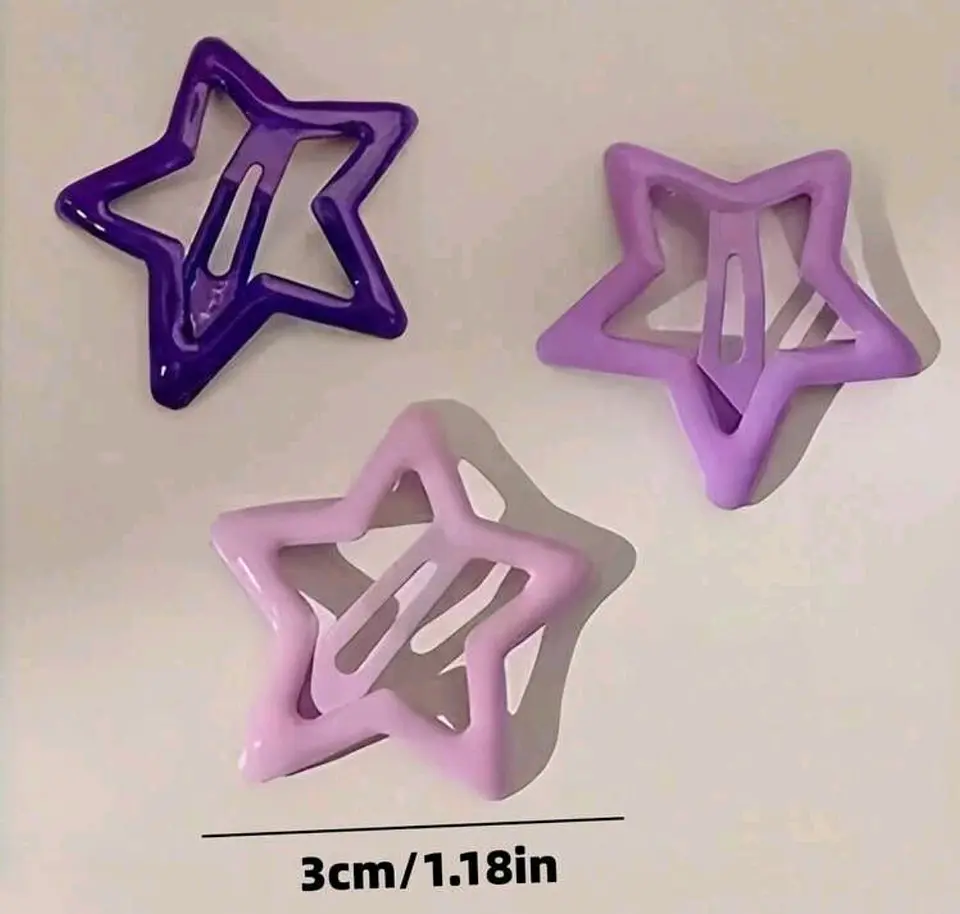 Pinches Estrella Morado, Lila y Blanco 3