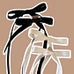 Pinches Lazo Hime Negro y Blanco - Miniatura 1