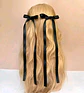 Pinches Lazo Hime Negro y Blanco - Miniatura 4