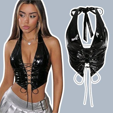 Top Girly Sparkly Negro