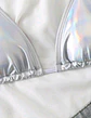 Top Bikini Sparkly Plateado - Miniatura 2