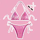 Conjunto Bikini Sparkly Rosado - Miniatura 1