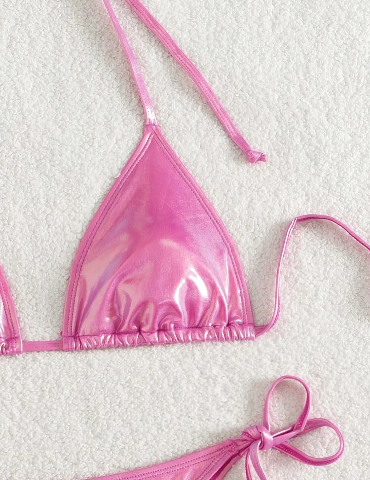 Conjunto Bikini Sparkly Rosado 3