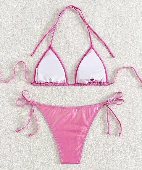 Conjunto Bikini Sparkly Rosado