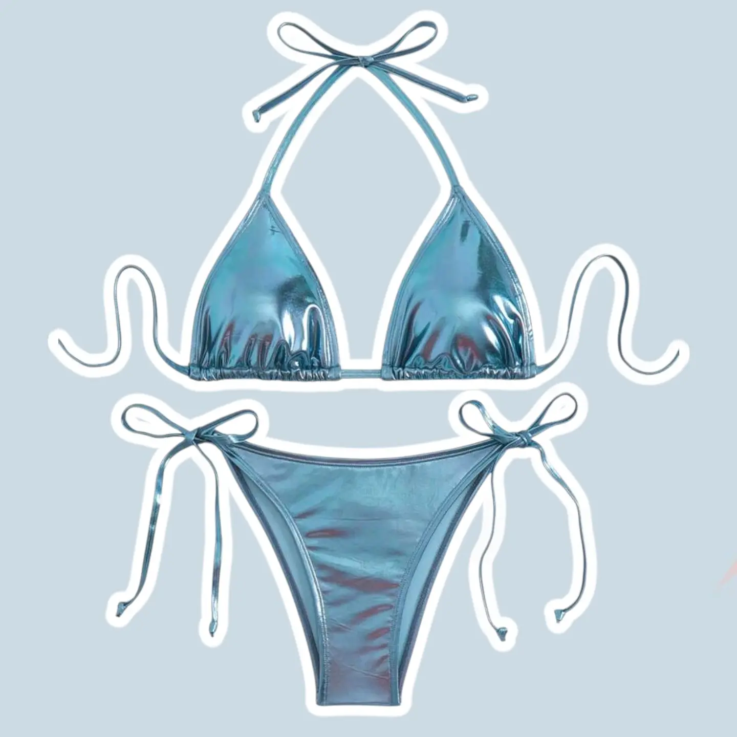 Conjunto Bikini Sparkly Azul 1