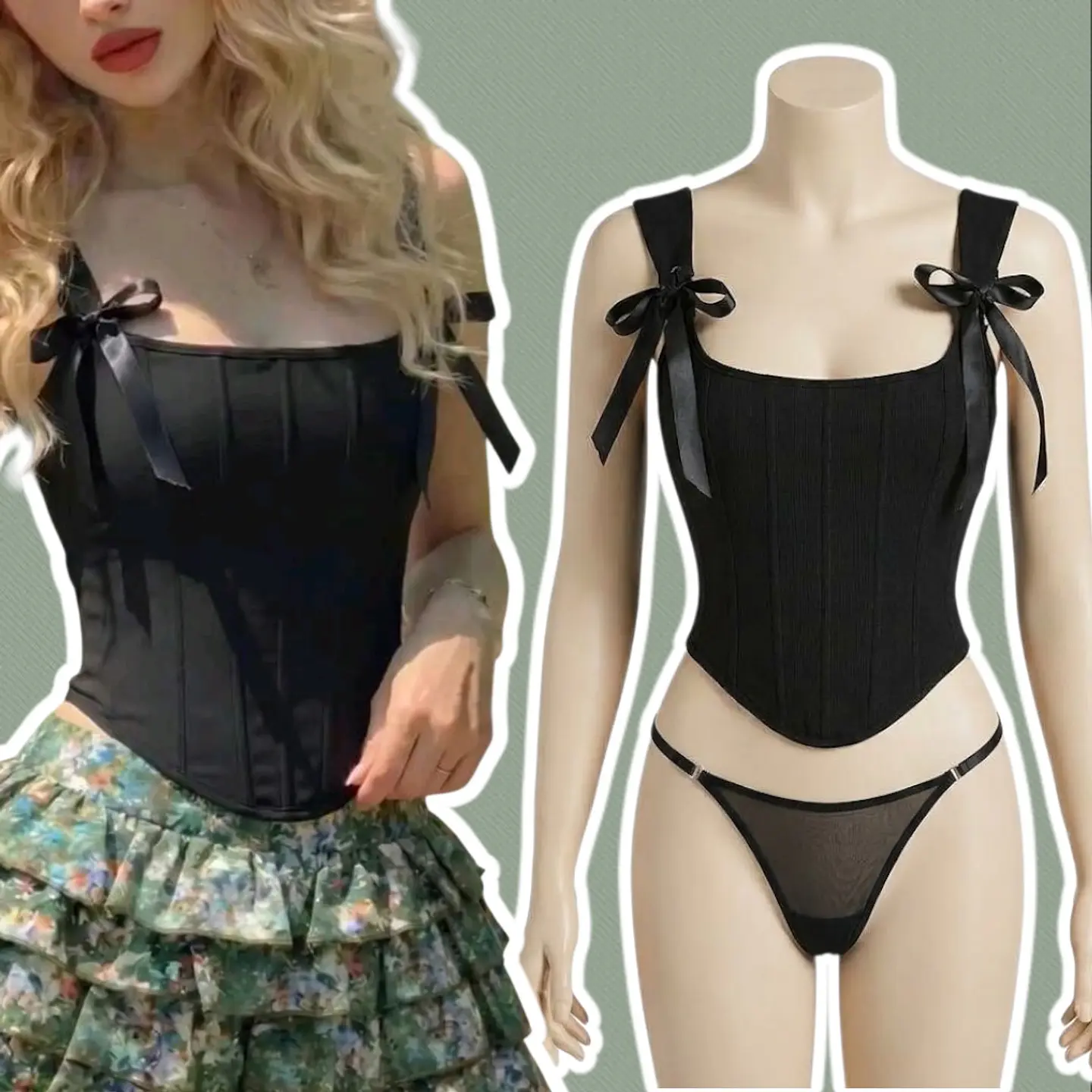 Top Corsé Ayame Negro 1