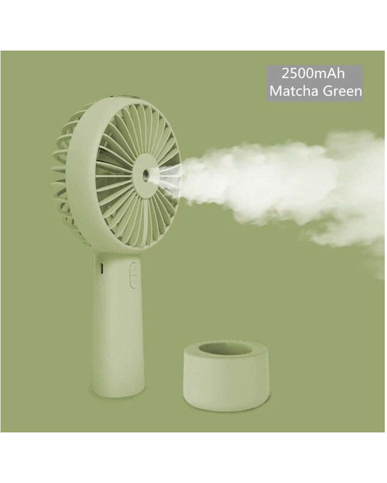 Mini ventilador eléctrico recargable con neblina para escritorio