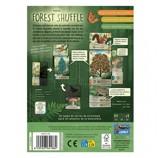 Forest Shuffle Juego de Mesa 4