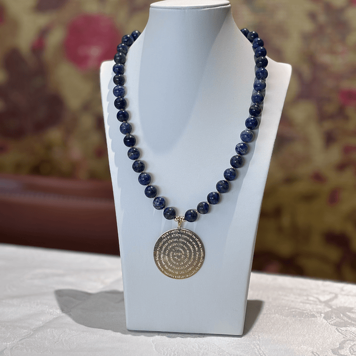 Collar “Oración de lapislázuli” 1