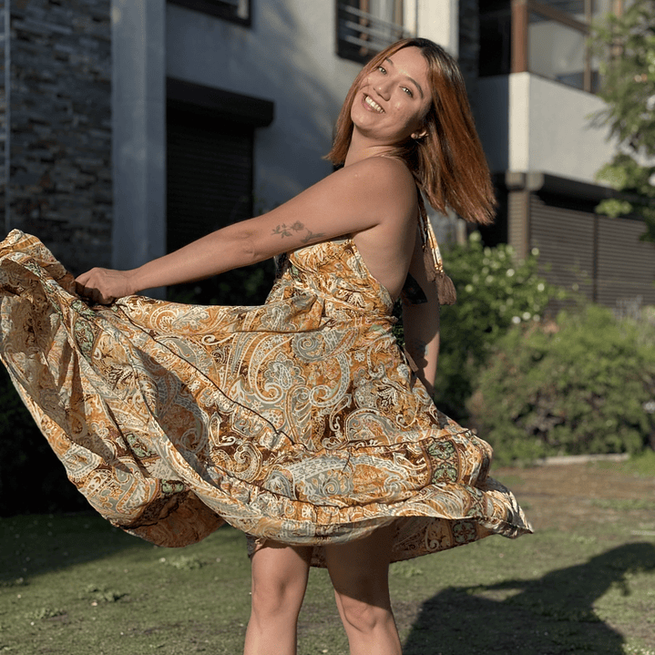 Vestido largo “Golden Hour” 1