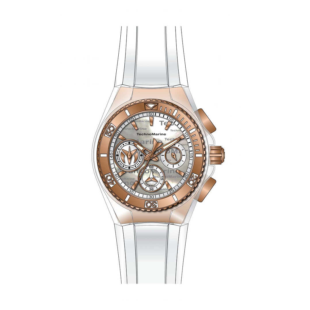 RELOJ DEPORTIVO PARA MUJER TECHNOMARINE CRUISE TM 120032 - BLANCO 2