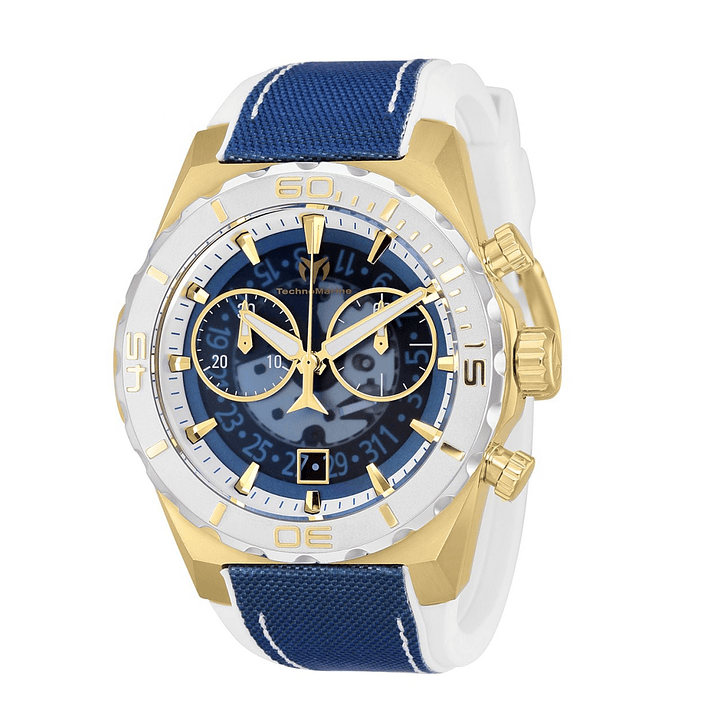 RELOJ DEPORTIVO PARA HOMBRE TECHNOMARINE REEF TM-519007 - BLANCO AZUL 1