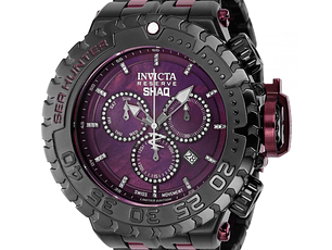 RELOJ  PARA HOMBRE INVICTA SHAQ 36908 - BORGOÑA, NEGRO