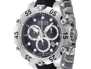 RELOJ DEPORTIVO PARA HOMBRE INVICTA RESERVE 47157 - NEGRO, ACERO