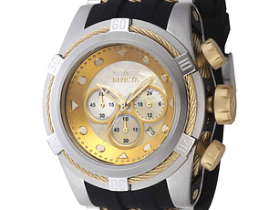 RELOJ DEPORTIVO PARA HOMBRE INVICTA BOLT 46468 - NEGRO, ORO, ACERO