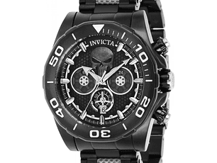 RELOJ PUNISHER PARA HOMBRE INVICTA MARVEL 37684 - NEGRO