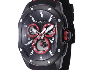 RELOJ CLÁSICO PARA HOMBRE INVICTA LUPAH 45436 - NEGRO ROJO